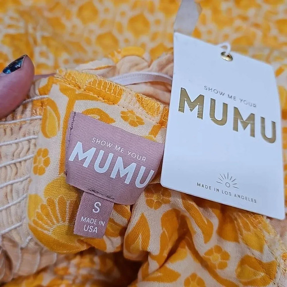 Show Me Your Mumu Women's Sophie Floral Print Mini Dress Sz Small - Picture 3 of 12